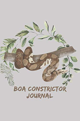 Boa Constrictor Journal: Schlangen Tagebuch - Logbuch für Haltung von Boas I Terrarium Planer Notizbuch I Journal für ein halbes Jahr I Schlange Futter Tracking