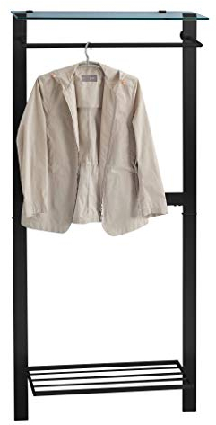 M2 Kollektion Valencia Garderobe/Wandgarderobe, Glas, B/H/T= 80x190x33cm