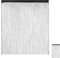 Relaxdays 1 x Fadenvorhang schwarz, kürzbar, Fadengardine, Tunneldurchzug, für Türen & Fenster, Fransenvorhang, 145x245, Black