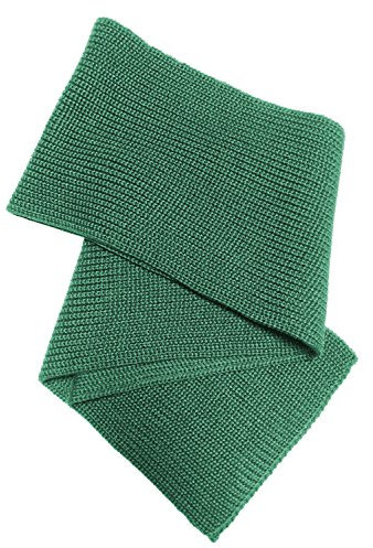 Blauer Peter - gestrickter Schal - Schurwolle - uni - 9 Farben, Farbe:Tanne