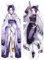 YIYANGFAN Japanese Demon Slayer, Kimetsu no Yaiba Dakimakura Kochou Shinobu Bedding Otaku Hugging Anime Female Pillow Cases Hugging Body Bedding Kissenbezüge Covers ar091,2-Wege-Trikot 50x150cm