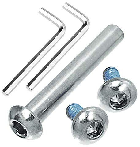 OTFAITP 24 mm - 120 mm M8 Screw for Replacement of Child Kick/Adult Scooter Wheelchair Folding Table and Chair Repair