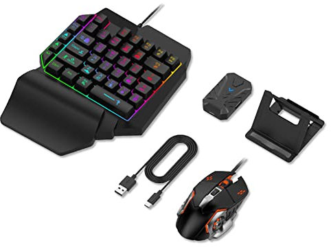 Keyboard and Mouse Converter Set, Adapter for E-Sport Gaming OTG Adapter Computer Accessories Suitable for PS3/PS4/PS5/Xbox360/Xbox ONE/Xbox Series and Other Console Games