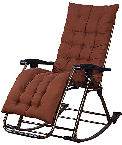 FUFU Deckchairs Null-Gravity-Recliner mit gepolsterten, Camping-Lounge-Terrasse unterstützen 500 lbs-Folding-Rasen-Recliner mit Beistelltisch, Terrasse Liegenstuhl mit Unterstützung 350lbs, Klappbar