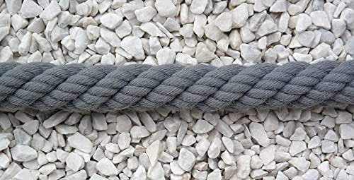 Gepotex Corda per corrimano, 30 mm, colore grigio