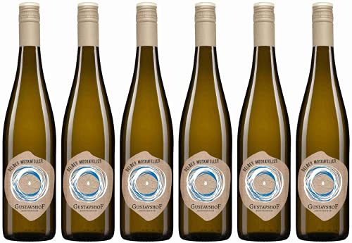 Weingut Gustavshof | 6 Flaschen Muskateller | feinstrukturierte Muskatnoten | frischer spritziger Geschmack | ein Hauch von Leichtigkeit und Eleganz | Demeter | Bio | nachhaltig