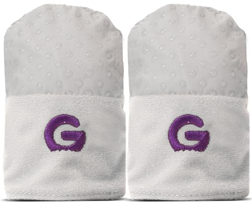Gummee Baby Mittens No Scratch Grey – Soft Anti Scratch Gloves for Newborns, Prevent Face Scratching (0–6 Months, BPA Free)