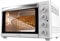 Cecotec Mini-four de Table à Convection Électrique Bake&Toast 4500 White Gyro. 2000 W, Capacité 45 L, 12 Fonctions combinables, Rail rotatif, Éclairage intérieur intégré, Acier laqué blanc