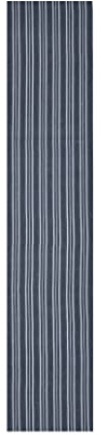 Sleepdown Tischläufer, 100 % Baumwolle, Halbpanama, strukturierte Streifen, Bedruckt für Esszimmer, Dekoration, Tischdecke für Party, Bankett, Hochzeit und Outdoor, Grau, 220 cm x 44 cm