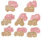 Cartoon Fun Biscuit Moulds, 8pcs Plastic Cookie Cutter Stamp Set, Cookie Cutters for Kids, 3D Cookie Cutters Shapes, Biscuit Cutters for Baking, Biscuit Cutter Stampers Emboss