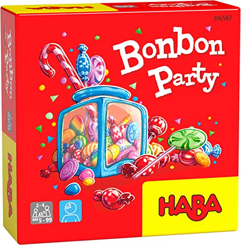 HABA 306587 - Bonbon-Party, Mitbringspiel ab 5 Jahren, Made in Germany, Bunt