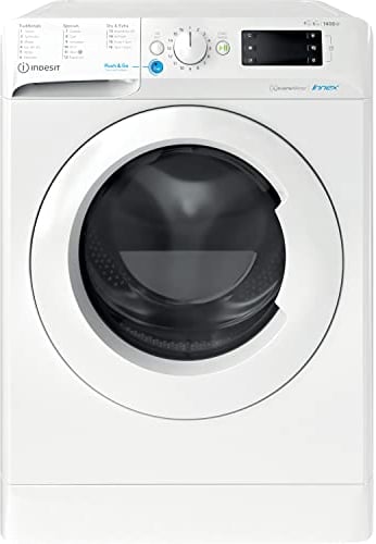 Indesit BDE 96436X W UK N Freestanding 9/6kg Washer Dryer, 1600rpm, White