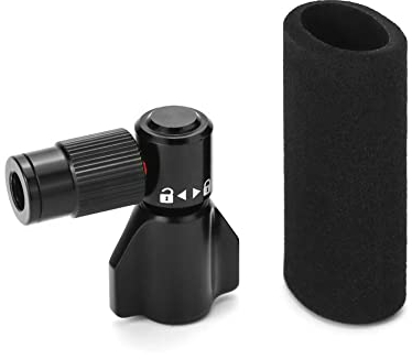 QWORK® Pompa per bici CO2, per valvole Presta e Schrader, mini pompa ad aria per bicicletta CO2 per bici da strada MTB, escluse cartucce di CO2