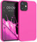 kwmobile Handyhülle für iPhone 12 mini Hülle, für iPhone 12 mini Case - Hülle Silikon - kabelloses Laden - Magenta