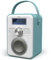 DAB/DAB+/FM Radio with Bluetooth, Mains and Battery Powered Portable DAB Radios Rechargeable Digital Radio with USB Charging for 10 Hours Playback Duck Egg
