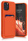 kwmobile Handyhülle kompatibel mit Apple iPhone 12 / iPhone 12 Pro Hülle - Handy Cover mit Fach für Karten - in Orange