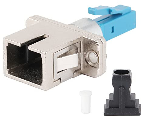 Glasfaser-Adapterstecker, LC-Stecker auf SC-Buchse Singlemode-LC-SC-Adapter Koppler für Faser-Adapter-Stecker männlich zu weiblich für professionelle optische Netzwerke