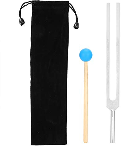 ANKROYU 136,1 Hz Yoga-Stimmgabel aus Aluminiumlegierung, Sound Healing Therapy Tools, Stimmgabel-Kit Mit Hammer Zum Ausbalancieren von Musikinstrumenten