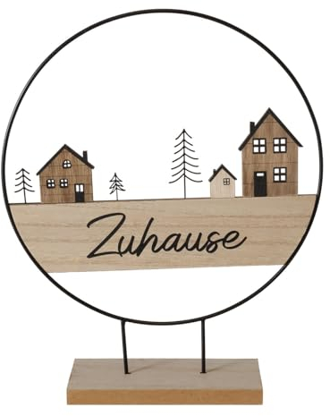 BOLTZE Dekoaufsteller Home Dekoration Holz Tischdekoration Metall Deko Heimdekoration Deko für zu Hause
