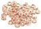 PATIKIL 6mm Spacer Beads, 100pcs Bead Spacers Rondelle Spacer Beads Rhinestone Small Round Bulk Glass Beads Crystal for Making DIY, Rose Gold
