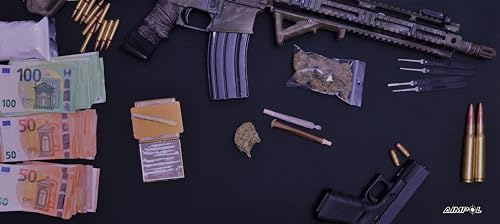 AimPol Gaming-Mauspad 900mmx400mmx3mm / Motiv: Criminal/für alle Gaming Mäuse(Corsair, Razer, Logitech, SteelSeries...)