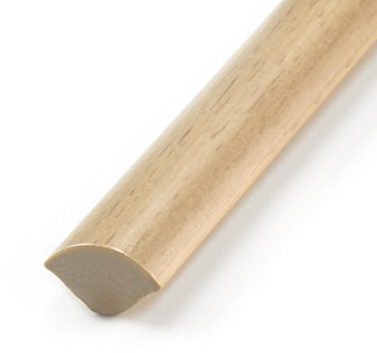 50m DQ-PP PVC VIERTELSTAB | Buche | 13mm x 13mm | 20 x 2,5m | Kunstoff Winkelprofil