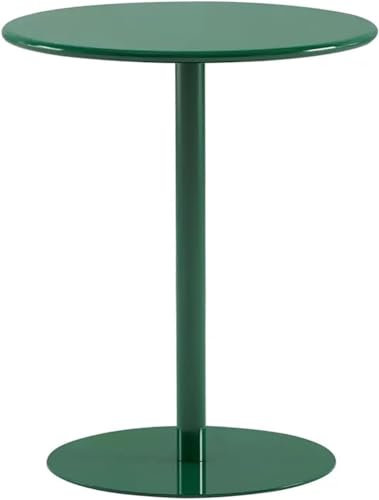 TONG TONG Freizeit Eisen Kunst Kreativ Sofatisch, Runder Moderner Beistelltisch Für Zu Hause, Beistelltisch Metall, Side Table Living Room (Grün)