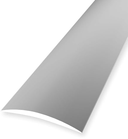 Übergangsleiste 5 x 40 x 2700 mm Übergangsschiene Übergangsprofil Aluminium eloxiert Glatt Selbstklebend Silber