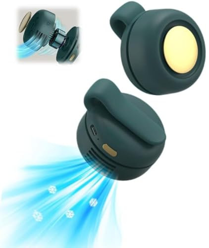Small Whirlwind Clip Waist Neck Fan, 3 Speeds Hands-Free Neck Portable Rechargeable Fan, Small but Powerful Waist Clip Bladeless Fan, 2 in 1 Waist Clip Bladeless Fan for Better Cooling