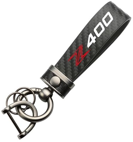 Porte-Clés De Moto En Alliage De Zinc Et Fiber De Carbone, Pour Kawasaki Z400 Z 400, Cadeaux