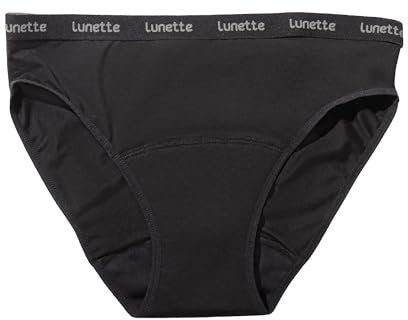 Lunette Perioden Unterwäsche Leichte/Mittlere Blutung - Menstruationsunterwäsche aus Öko Tex-Stoffe - Waschbare Periodenslip - Binden Unterhose