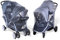 Insektenschutz für Geschwisterwagen/Universal Mückennetz für Geschwisterkinderwagen und Zwillingswagen/Schutz vor Mücken und Wespen/Inklusive Tasche - Anthrazit