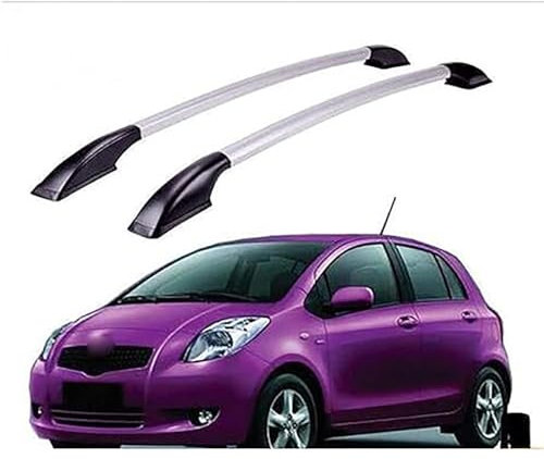 SAXCXCS Dachgepäckträger Dachträger für Toyota Yaris 2007-2013 Aluminium Dachträger Relingträger Integrierte Dachreling
