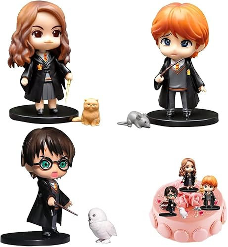 3PCS Magician Mini Figures Set, Magician Cake Topper, Magician Cupcake Figurines Party,Mystery Magicians Trainer Cupcake Topper Decor For Kids Birthday Baby Shower Magician Theme Party Supplies