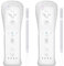 SWCTIM Wii Controller 2 Pack,Wii U Controller mit Silikonhülle und Handgelenkriemen,Nicht Motion Plus,Weiß