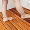 Tarima Ducha，Alfombra Ducha，Alfombra Bañera Antideslizante，Alfombrilla de Ducha de Teca, Grande, Antideslizante, de Madera, con Drenaje de Listones, cómoda plat