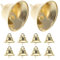 SEWACC 20St Christbaumschmuck Weihnachtskugeln klar goldene Glocken für das Handwerk Weihnachtsglöckchen Ornamente weihnachtsdeko weihnachtsbasteln Glöckchen aus Metall Weihnachtsglocken