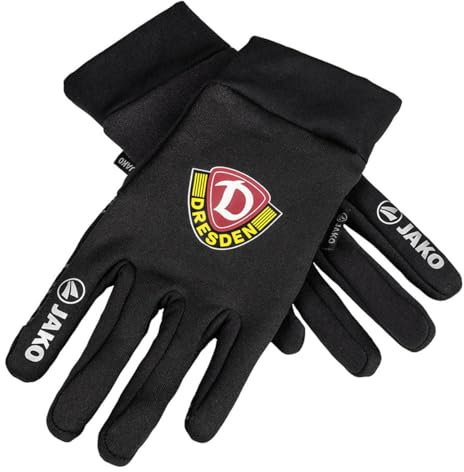 JAKO SG Dynamo Dresden Team Funktionshandschuhe Handschuhe (schwarz, 7)