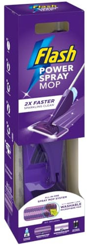 Power Spray Mop With Washable Pad - Powermop Gives You A Powered Deep Clean On Nearly Any Hard Floor In Your Home. In Fact It Gives A Brilliant Clean 2x Faster Than Using A Mop And Bucket