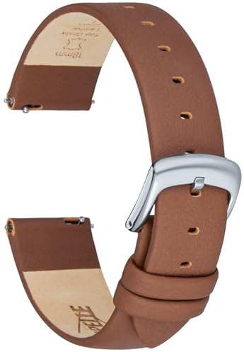 CORROPELLE Leder Uhrenarmbänder Ultraweiches Nappaleder Armband Schnellverschluss für Damen Herren, Eleganten Ersatz Uhrenarmband 12mm 14mm 16mm 18mm 20mm 22mm für Uhren & Smartwatch