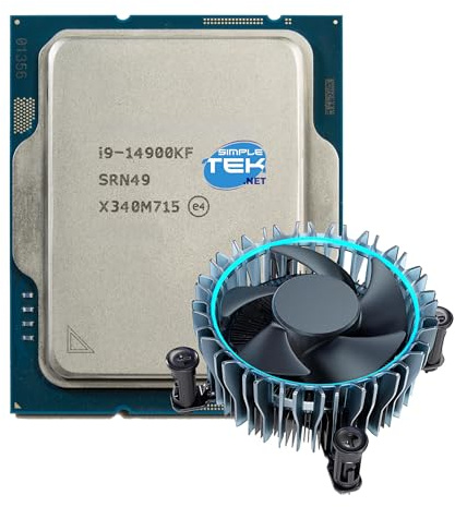 SIMPLETEK - Core i9-14900KF Prozessor - LGA 1700, 24 Core / 32 Thread, max. Frequenz 6.00 GHz Ohne integrierte Grafik - Kühlkörper im Lieferumfang enthalten