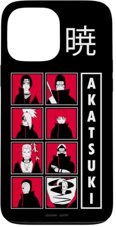 Hülle für iPhone 13 Pro Max Naruto Shippuden Akatsuki Group Character Grid Anime