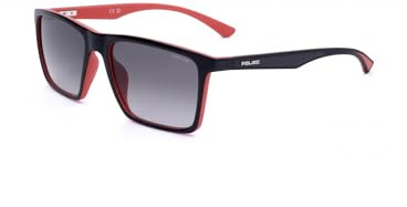 Police SPLN26 Shiny black with semi matt red parts 54/17/145 Herren Sonnenbrillen