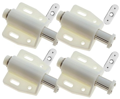 4 Weiß magnetischen Push Open System Dämpfer für Schrank Schublade weiß