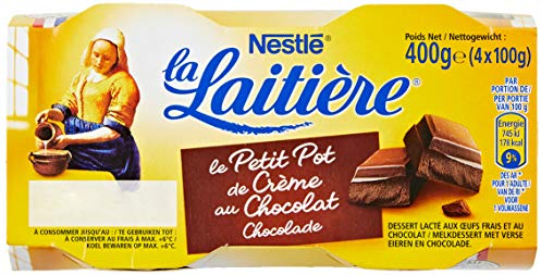 La Laitière Petits Pots de Crème au Chocolat, 4 x 100g