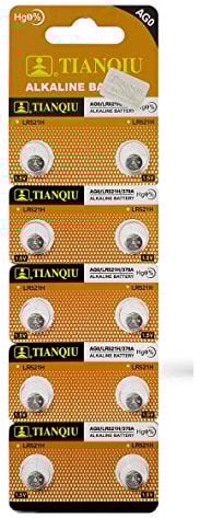 Tianqiu 10PCS Ag0 Lr521 379 Sr521Sw Alkaline Battery