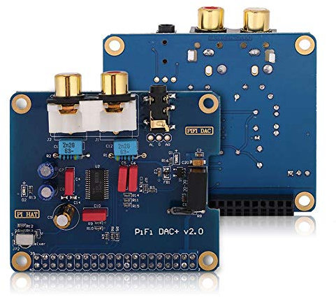 Bewinner I2S Interfaccia Hifi Digi Dac + Hifi Digi Scheda Audio Digitale per B + Modello B/2B/3B/PCM5122 Uscita Dac con Presa Jack da 3,5 Mm Placcata Oro Rcv Doppio Morsetto