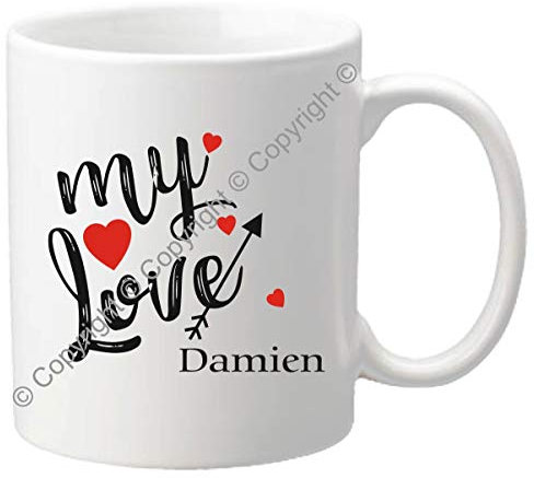Mug personnalisé - My Love - Tasse cadeau pour la Saint Valentin - Homme ou femme - Cadeau romantique pour un couple – Cadeau de Mariage, anniversaire de mariage - Mug.SvA