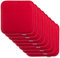 Brandsseller 8er Set Sitzkissen aus Filz 35x35x2 cm – Robuste Stuhlauflagen für innen und außen, eckiges Sitzpolster, strapazierfähiges Kissen für Stühle - Rot