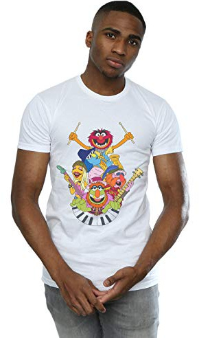 Disney Men's The Muppets Dr Teeth and The Electric Mayhem T-Shirt